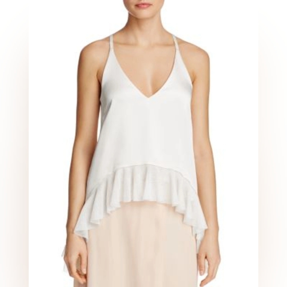 NWT Elizabeth and James Manette Ruffle-trimmed Camisole In Ivory $295